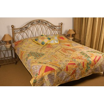 Classic Style Patch Work Bed Cover